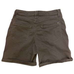 KUHL Kontour Short 8” Inseam Womens Size 8 Pavement Gray Stretch Soft Button Zip